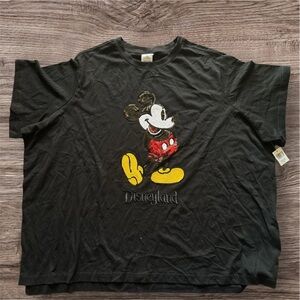 Disney Black sequence Tee with Mickey Mouse Design